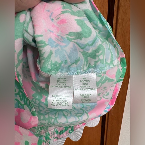 NWT Lilly Pulitzer Romey shift romper dress Pink Green Plumes in Bloom 10 - Picture 5 of 6